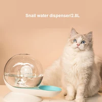 2 8l pet water dispenser snail feeding cat and dog automatic water dispenser visual and viewable water volume water feeding