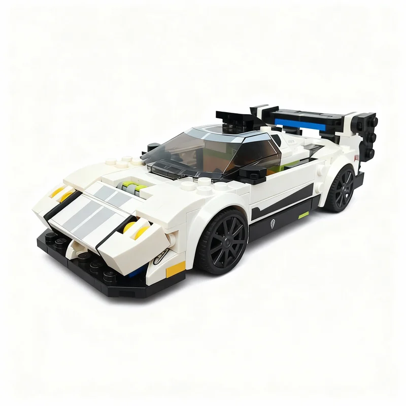 Фото 254 детали MOC Pagani Zonda R City Champions: Конструктор, развивающая игрушка, подарок на Рождество, идея для творчества, DIY, образовательный набор №1
