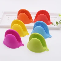 2pc thicken baking silicone oven mitts microwave oven glove heat insulation anti slip grips bowl pot clips kitchen gadgets