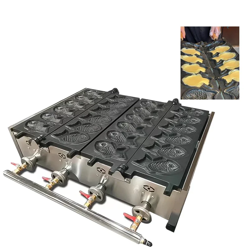 Коммерческие вафли 12-гранная газовая машина для кексов Тайяки изготовления в