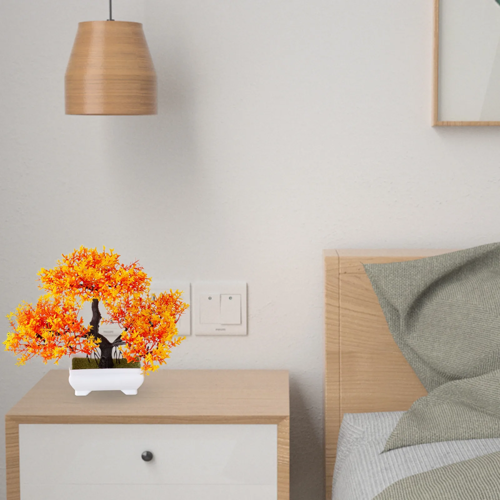 Искусственные пластиковые растения бонсай маленькое дерево горшок