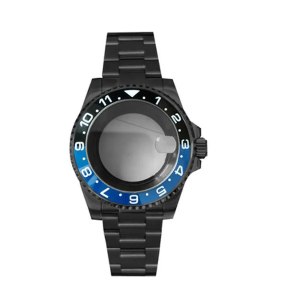 

40mm Watch Case SUB Stainless Steel Watch Case Replace for NH35/NH36 with Strap 40mm Movement Repair