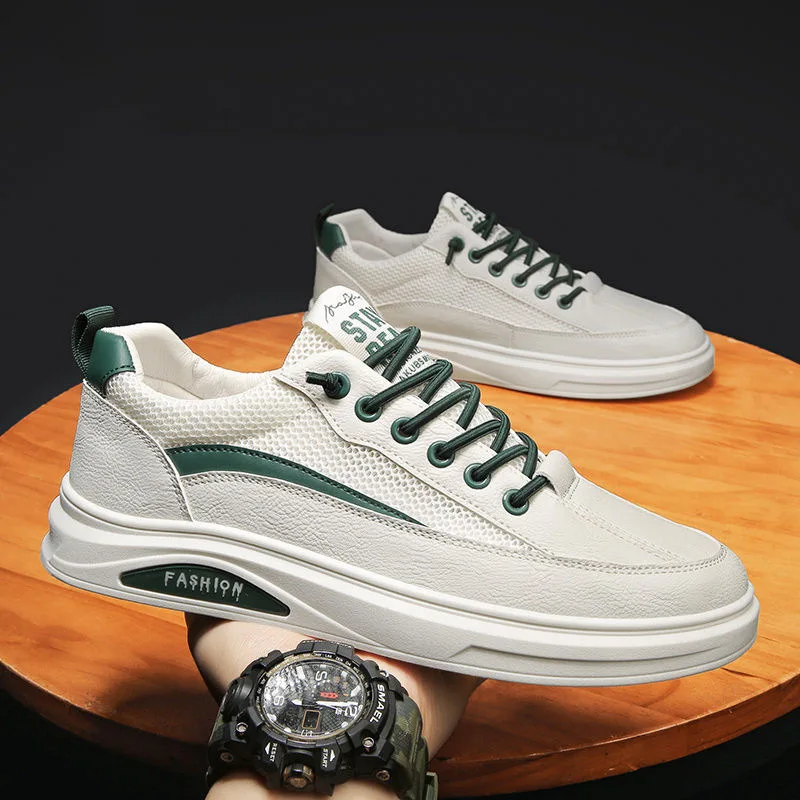 

Мужские сетчатые туфли, дышащие кроссовки, лоферы на плоской подошве, на шнуровке, повседневная обувь, осень