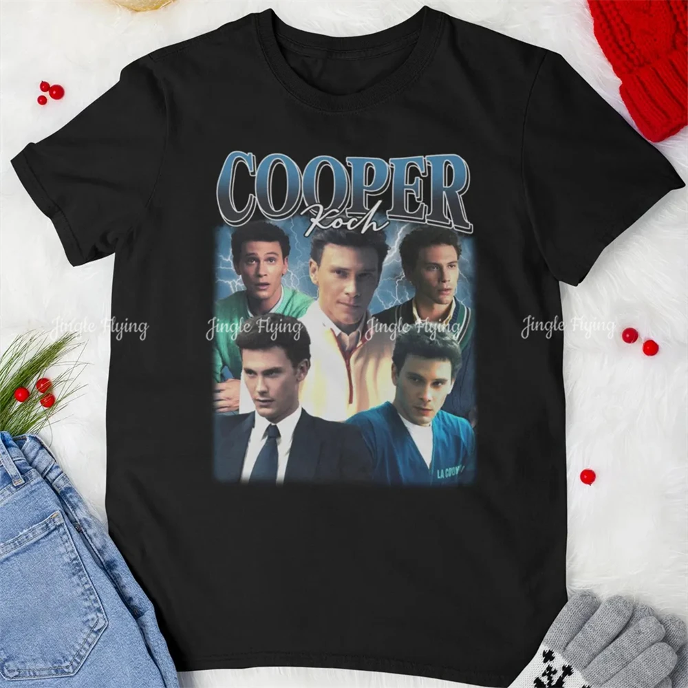 Винтажная футболка Cooper Koch Bootleg рубашка с американским актером из фильма ужасов в