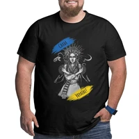 mens slava ukraini glory to ukraine cotton casual short sleeve crewneck big tall tee shirt big size 4xl 5xl 6xl t shirt