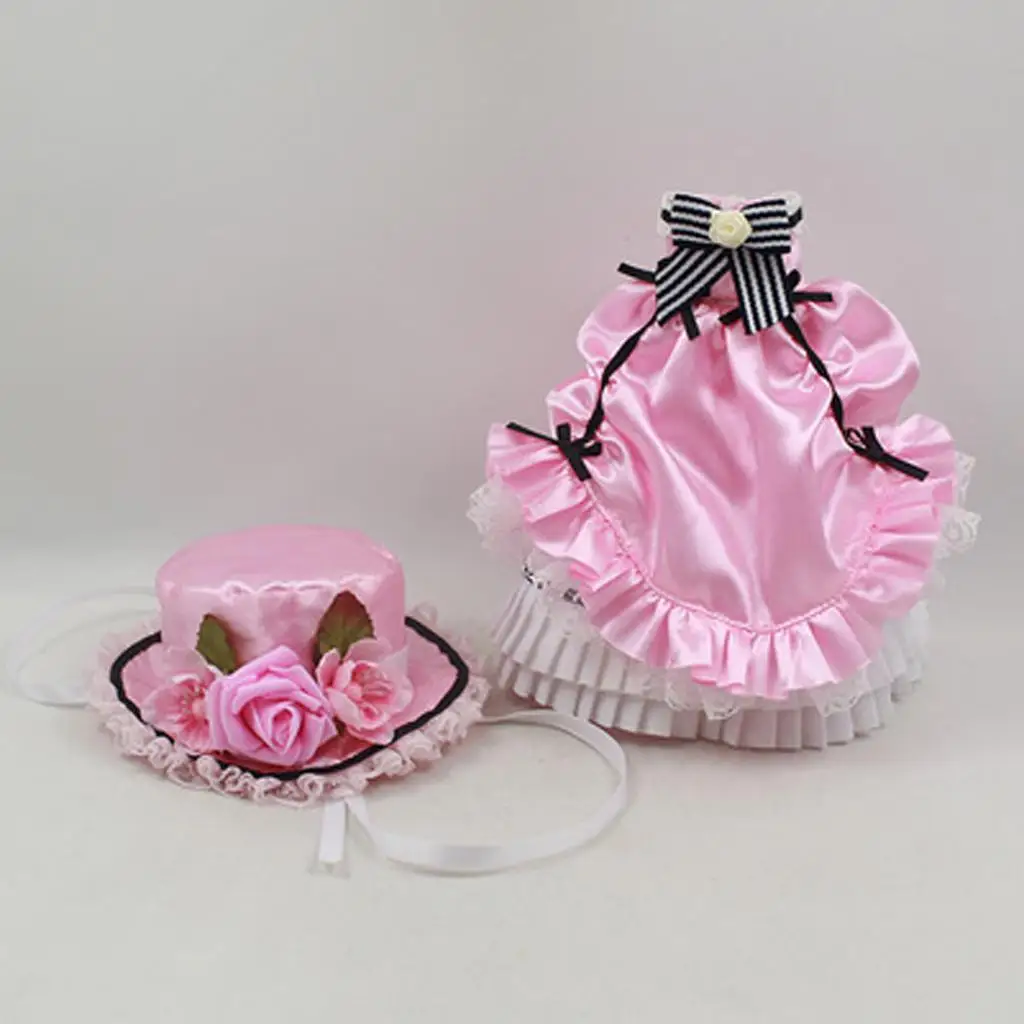 

Lace Dress Hat Suit Clothes for 12inch 1/6 DOD Doll Cosplay Outfit