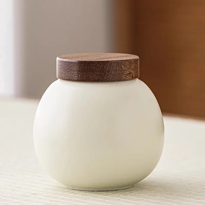 Европейский белый керамический ящик для хранения банка конфет в японском стиле