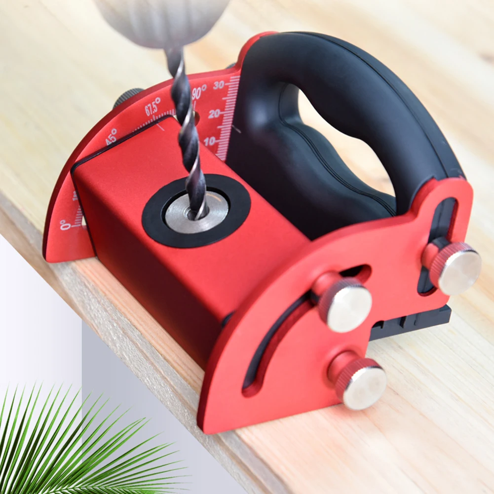 

Oblique Hole Locator Aluminum Alloy 6/8/10/12mm Dowel Jig DIY Woodworking Hole Puncher Drilling Tool Kits Woodworker DIY Tools