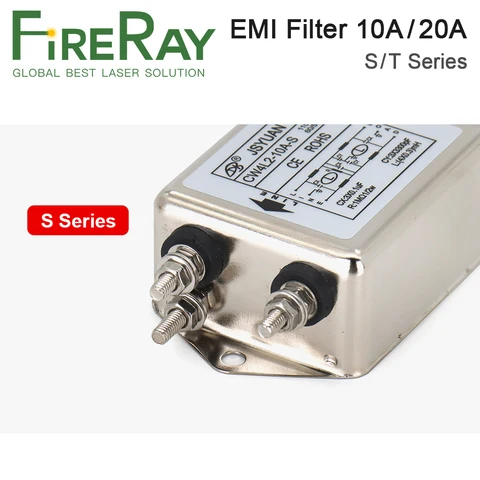 FireRay Power EMI Filter CW4L2-10A-T/S CW4L2-20A-T/S Однофазный AC 115V / 250V 20A 50/60HZ Бесплатная доставка