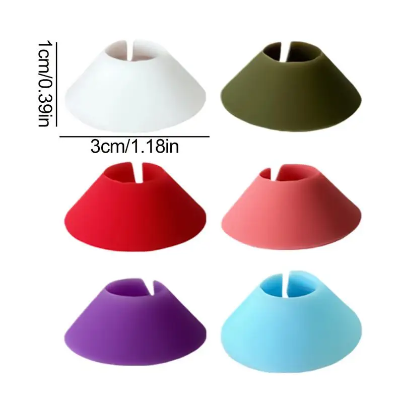 Маркеры для вина очков 6X силиконовые стеклянные идентификаторы напитков