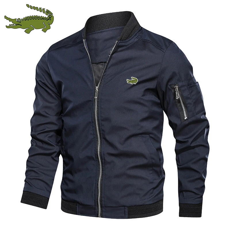 

Высококачественная Мужская Удобная деловая куртка Cartelo с вышивкой, спортивная куртка на молнии с воротником-стойкой, куртка-бомбер, тренчко...