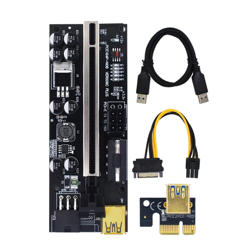 

Плата расширения PCI-E CPCI для экспресс-доставки от 1X до 16X, удлинитель 6Pin для VER009C