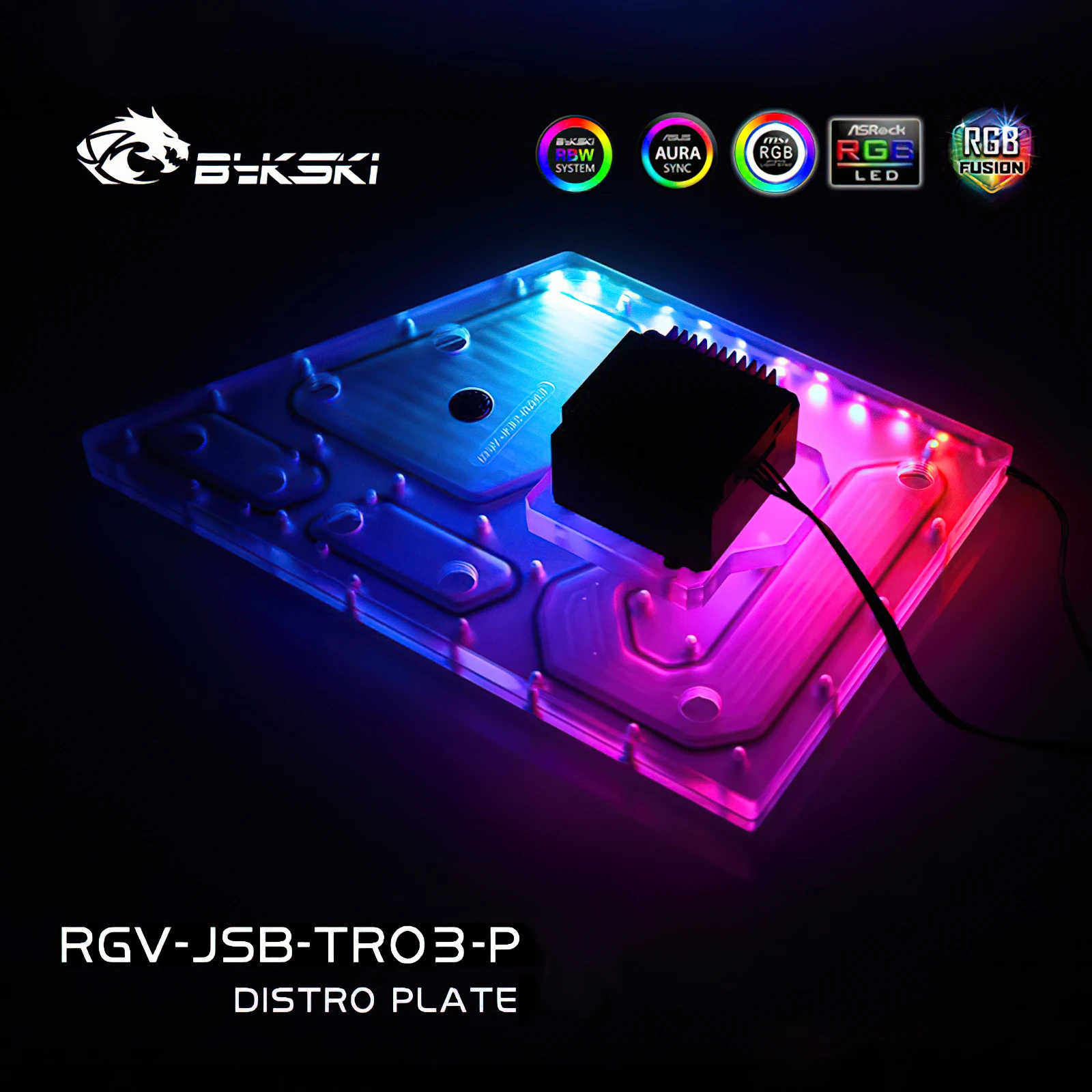 Bykski RGB водоохлаждающая пластина для водного охлаждения JONSBO TR03