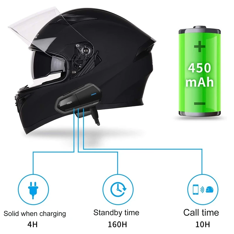 Bluetooth-гарнитура для шлема B35 с поддержкой FM-радио и Hi-Fi |