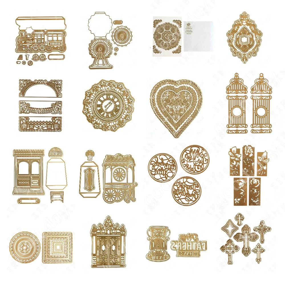 

Metal Cutting Dies New Arrivals 2023 Lace Clock Flower Frame Craft Scrapbooking Cut Die DIY Photo Albums Stencils Decoration