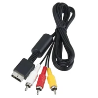 composite rca av cable cord stereo composite video tv adapter cable for sony ps2 composite 3 rca av cable drop shipping
