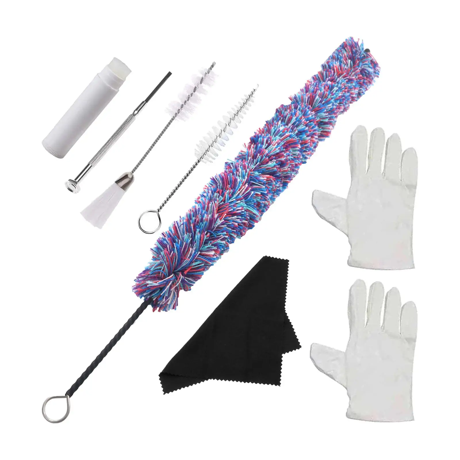

7Pcs Saxophone Cleaning Kit Cleaning Cloth, Mouthpiece Brush, Screwdriver, Gloves Cleaning Brush, for Saxophone Maintenance Care