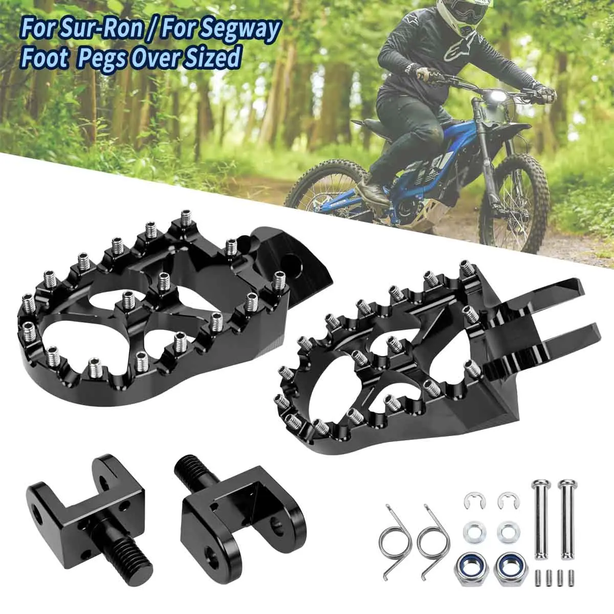 

For Surron for Sur-Ron Light Bee X LBX Off-Road Electric Vehicle Footpeg Foot Pegs Rests Pedals For Segway X160 & X260