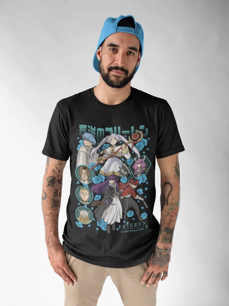 Футболка Frieren Beyond Journey's End Fern Stark Girl рубашка с подарками в стиле аниме все размеры