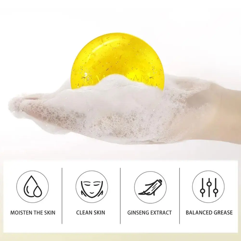 Отбеливающее мыло из 24-каратного золота очищающее средство для удаления черных