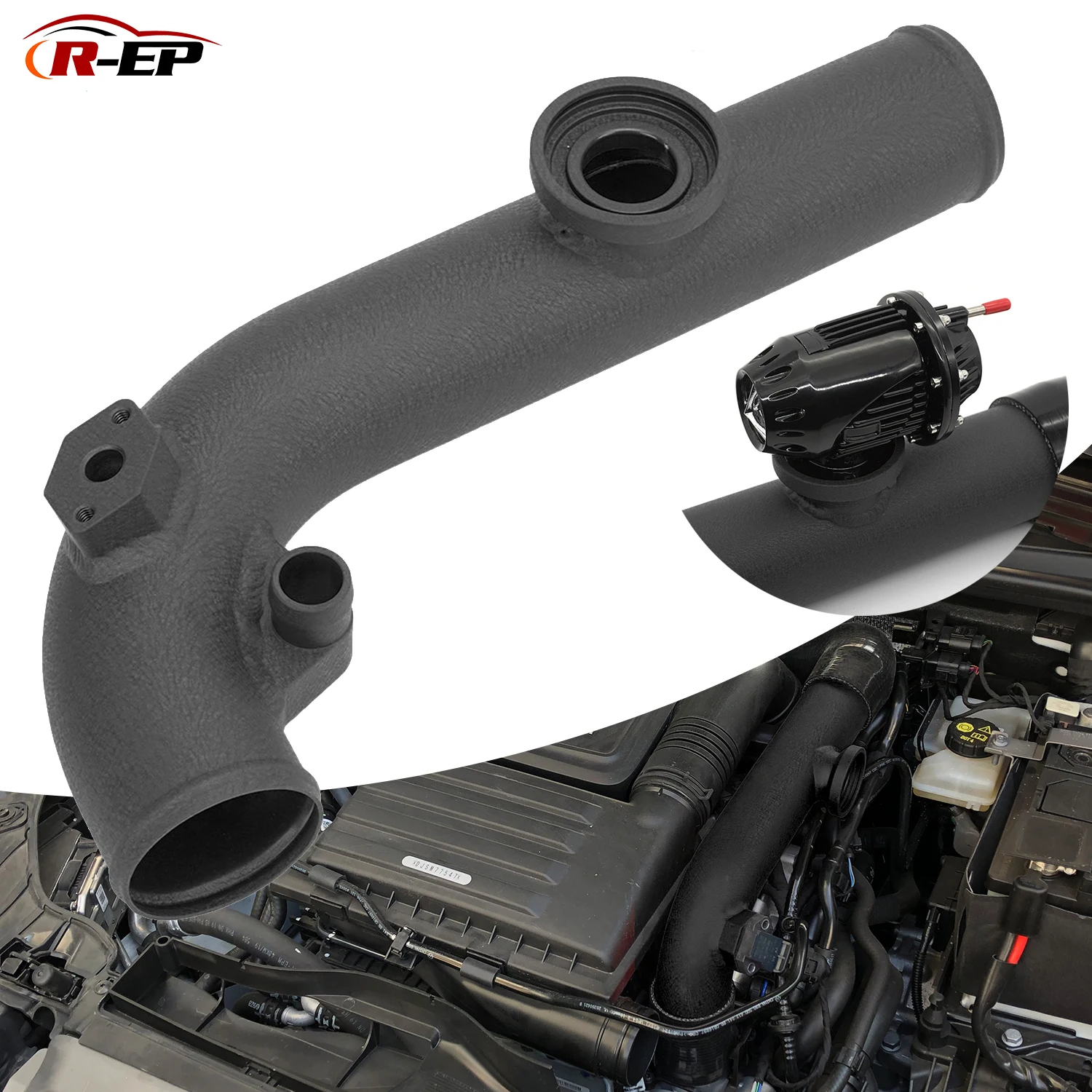 Фото Воздухозаборная труба турбонаддува для двигателя EA211 Audi A1 Seat Leon Skoda Kodiaq VW Golf VII Passat 1.2 1.4TSI с продувочным клапаном №1