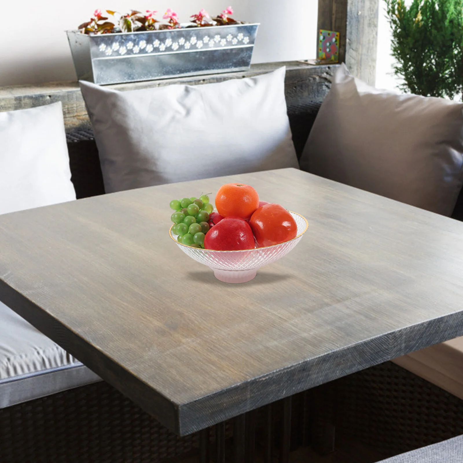 Drain Tray Desktop Serving Dish Based Coffee Table Bowl Dry Fruit Plate Multi-functional Storage