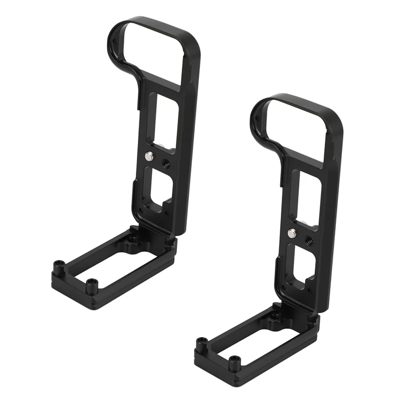 

2X Quick Release L Plate/Bracket Base Holder Hand Grip For Nikon Z Z6 Z7 Arca Swiss Rrs Compatible Vertical Board Black