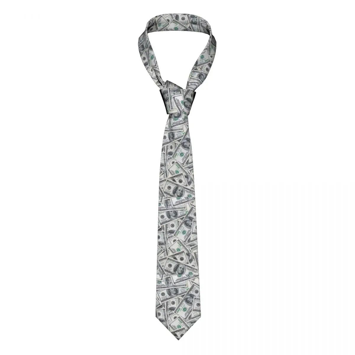 

100 Dollar Bills USA Men Necktie Casual Polyester 8 cm Wide Money Neck Tie Mens Suits Accessories Cravat Wedding Cosplay Props