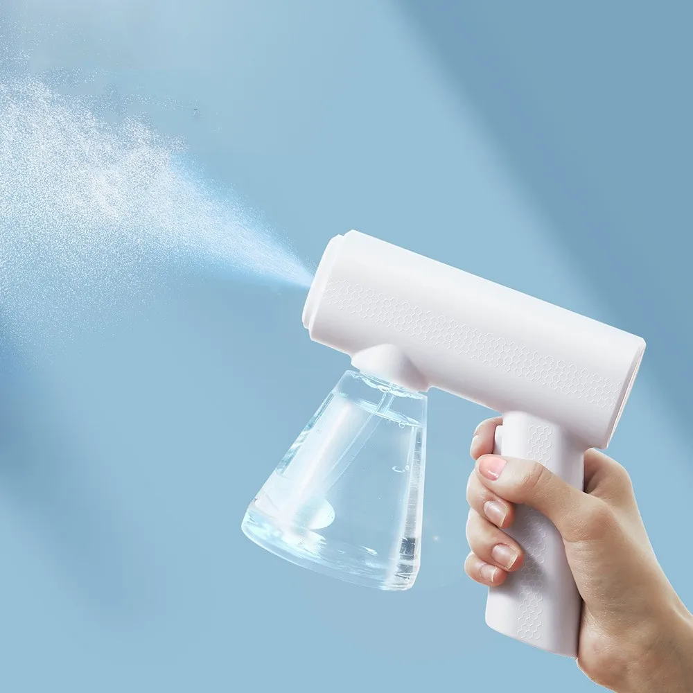

Youpin Blue Light Alcohol Disinfection Sprayer Wireless Portable Nebulizer Handheld Electric Sterilizer Nano atomization