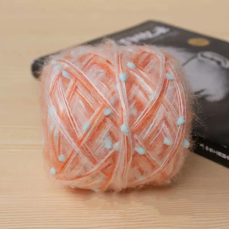 50 г/рулон разноцветная шерстяная пряжа