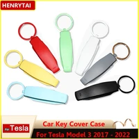 for tesla model 3 y accessories car key holder protector cover card car key card holder key fob case bag car keychain