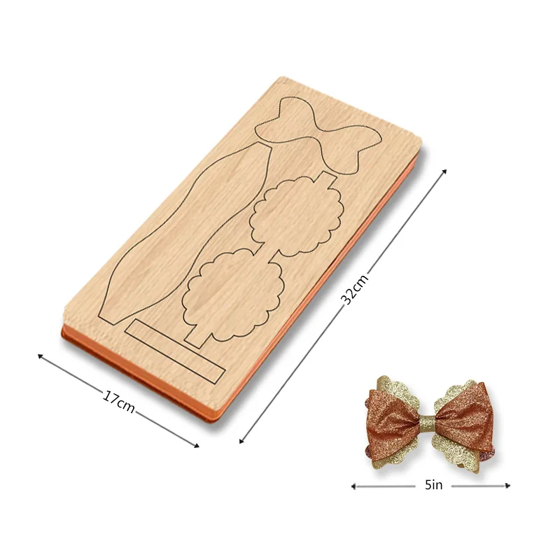 

XX260 Lovely Multi-layer Lace Bow Wooden Cutting Die For Most Machines