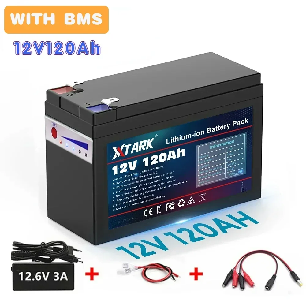 

Литиевый аккумулятор для электромобиля, 12 В, 18650 Ач, 30 А, BMS 12,6