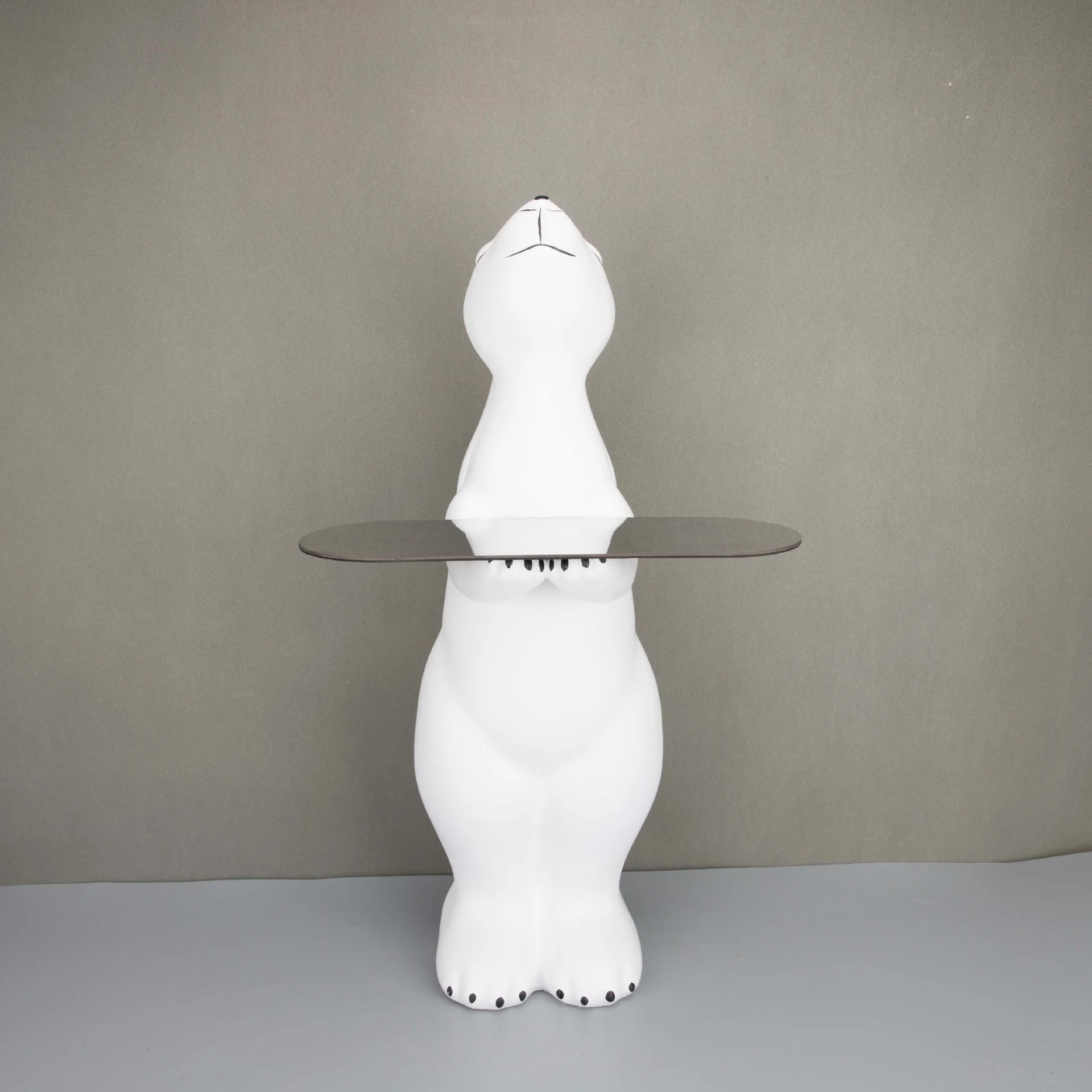 

Подставка из смолы в виде белого кролика, декоративная модель для комнаты, отдела продаж, для спальни, кабинета, гостиной, настольное мягкое ...