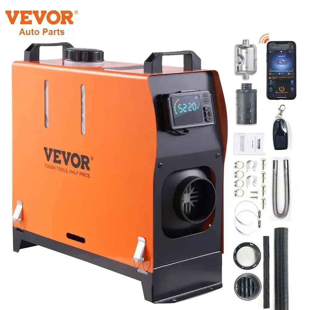 

VEVOR Car Heater Diesel Air Heater 5/8KW 12V With LCD Switch Silencer for Car Truck Boat RV Parking Diesel Heater Auxiliary Heat