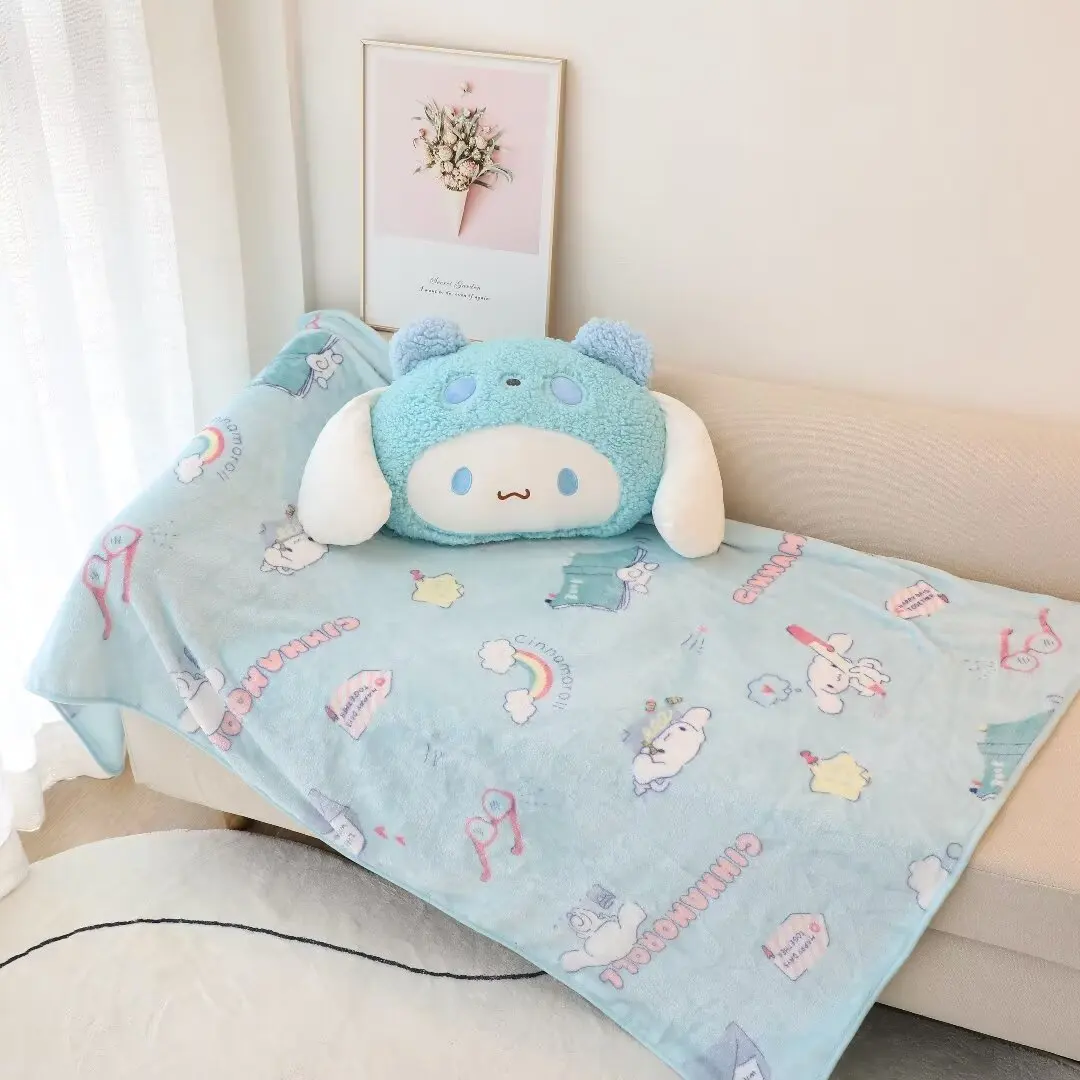 Удобное одеяло Kuromi My Melody набивная подушка в японском стиле подарочные плюшевые