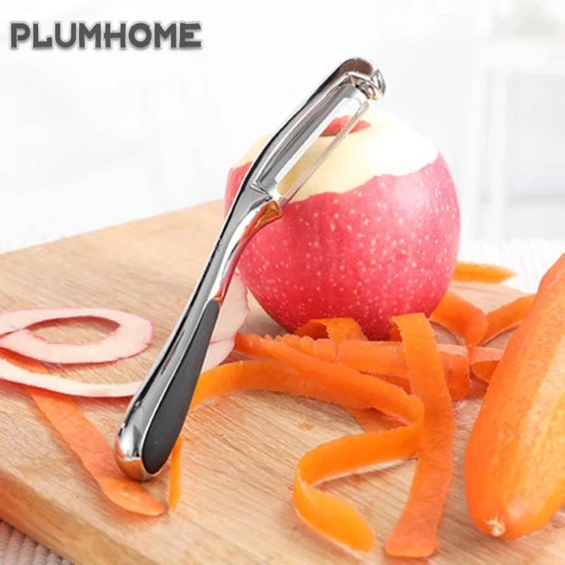 Кухонная Овощечистка из нержавеющей стали Премиум поворотный инструмент для