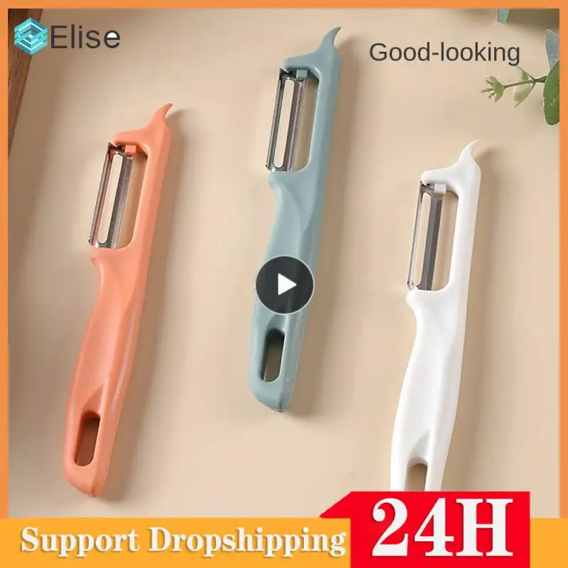

Pp Soft Rubber Material Peeler For Fruit Peel And Peeling Is Not Easy To Break Fruit Tools Stainless Steel Sharp And Durable