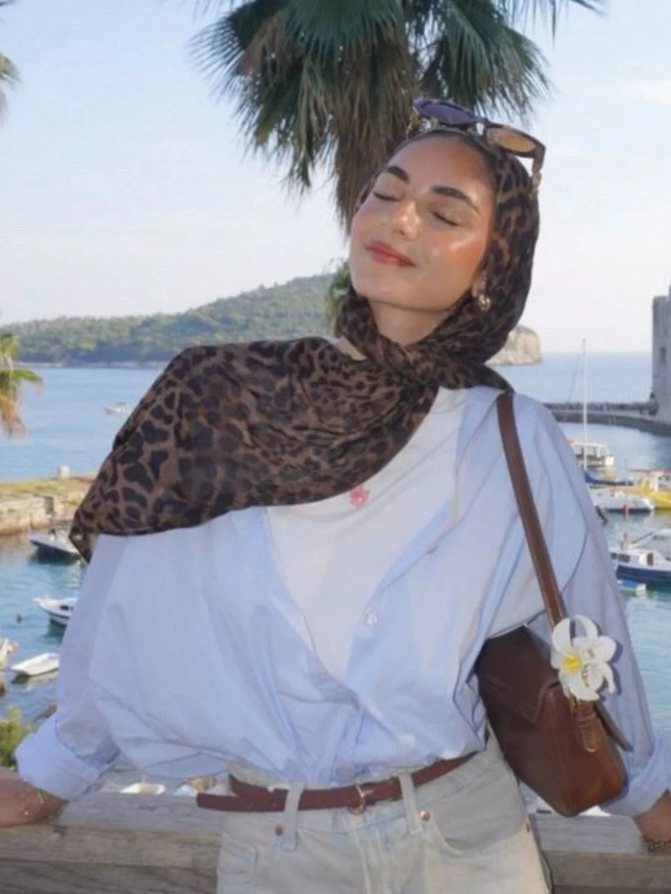 Лидер продаж вуаль с леопардовым принтом женский роскошный платок