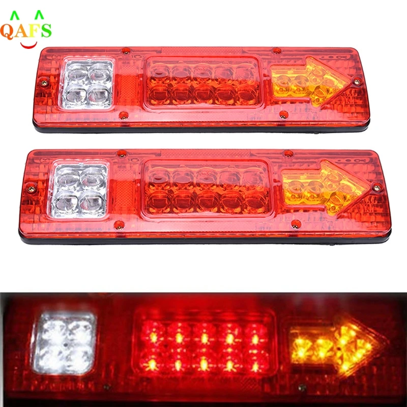 

New Arrival 1x 12V 19 LED Tail Light Car Truck Trailer Stop Rear Reverse Turn Indicator Lamp
