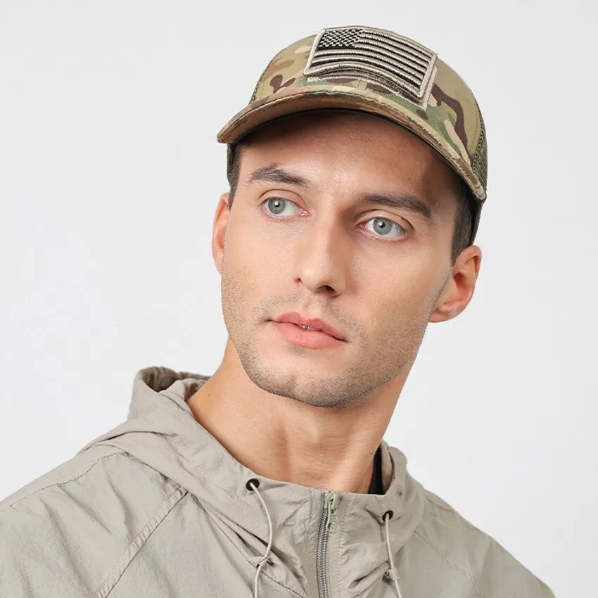 Бейсболка низкопрофильная кепка с американским флагом США регулируемая