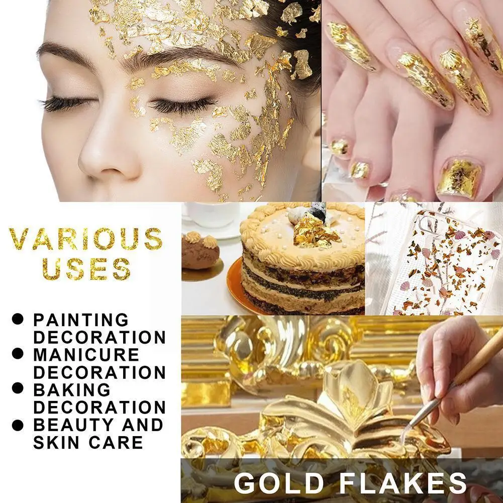 

Золотые листья для ухода за красотой, золотые бумажные листья, золотые листья N0h0