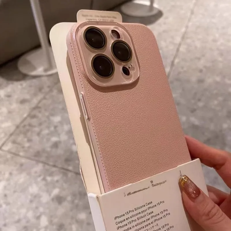 Сплошной цветной скраб с имитацией дерматоглифического личи подходит для iphone 11 12