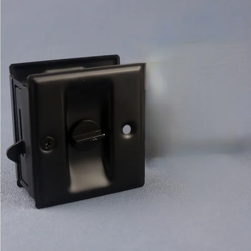 1 шт. черный серебристый замок для раздвижной двери нержавеющая сталь карманный