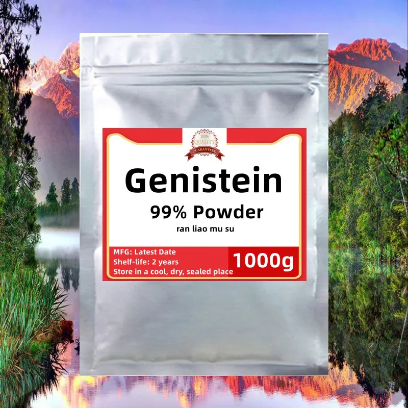 

50-1000 г Высококачественный чистый Genistein, бесплатная доставка