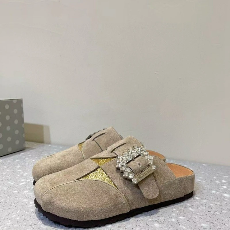 Плоские баотоу со стразами одинаковые цвета вне дома водонепроницаемые