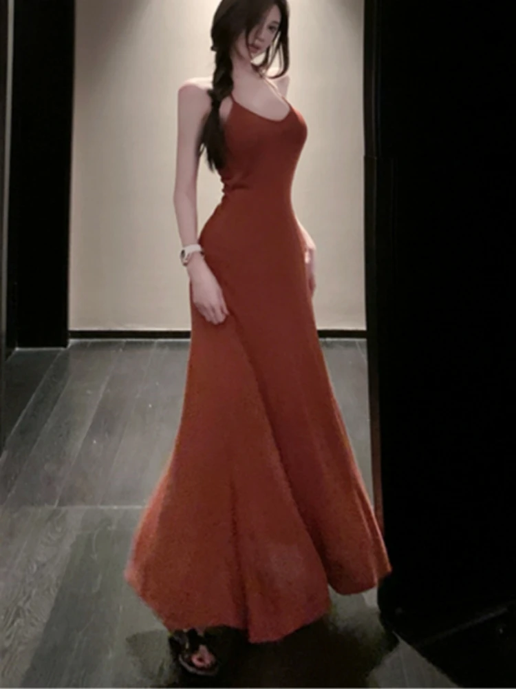 Привлекательное длинное платье Chill Qiaoer World Youwu Kendall Sle с полным желанием