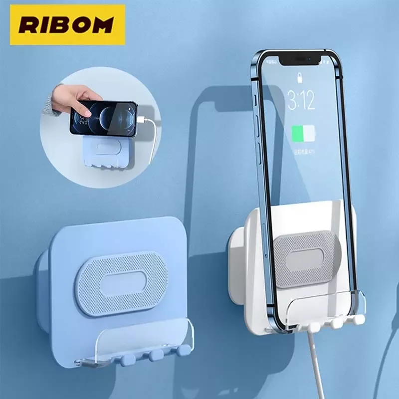 

360° Plastic Mobile Bracket For Bathroom Toilet IPad Holder Stand Wall Charging