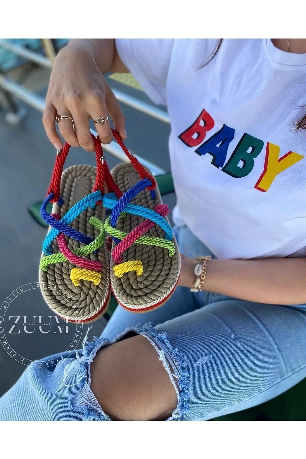 

Women's Braided Rope Sandals Straw Knitting Traditional Handmade Casual Style Fashion Non-Slip Beach Summer Slippers Sandals