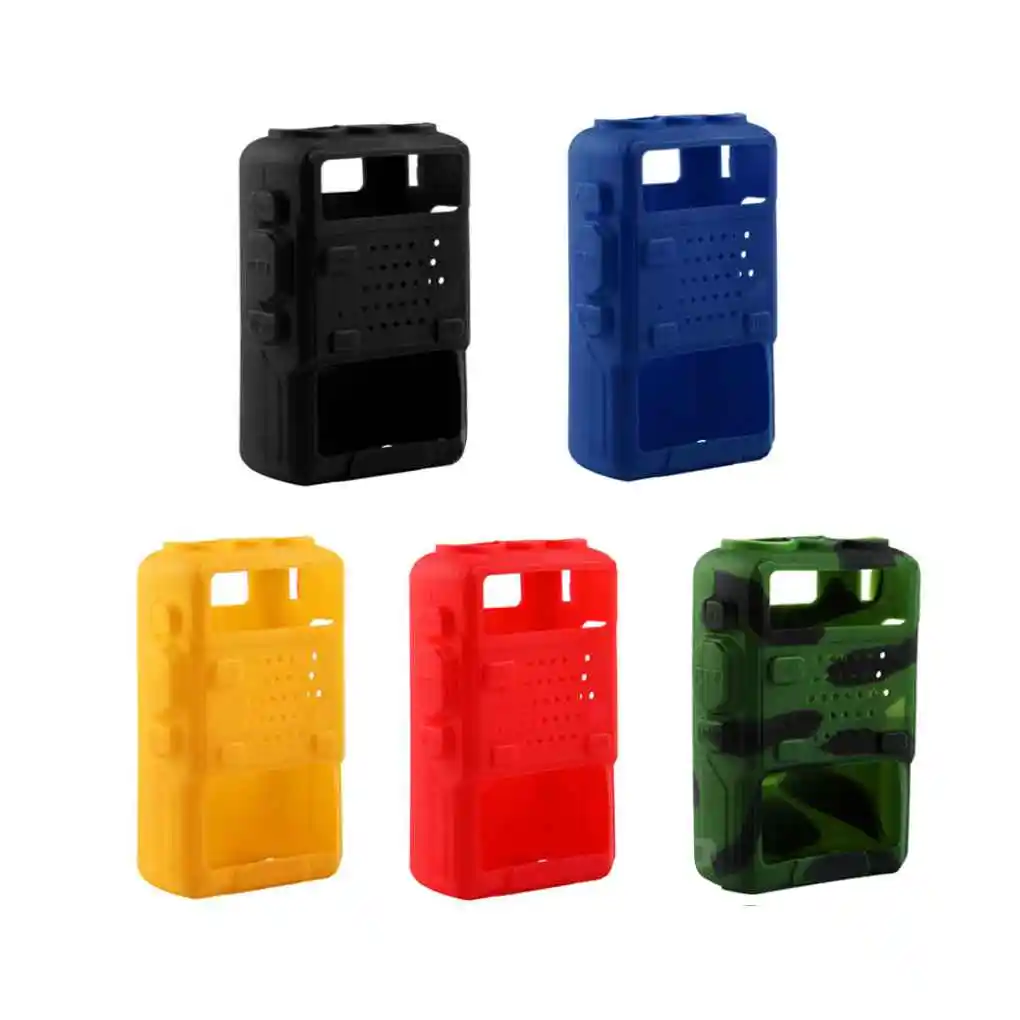 

5 Colors Silicone Soft Walkie Talkie Protective Case Cover for Baofeng UV-5R UV-5RA UV-5R Plus UV-5RE UV-5RC F8